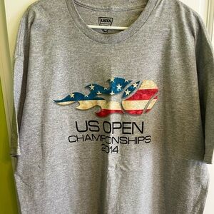 Grey 2014 US Open Championships Tennis T-Shirt